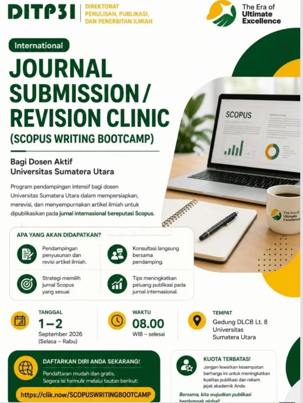 Program International Journal Submission / Revision Clinic (Scopus Writing Bootcamp)